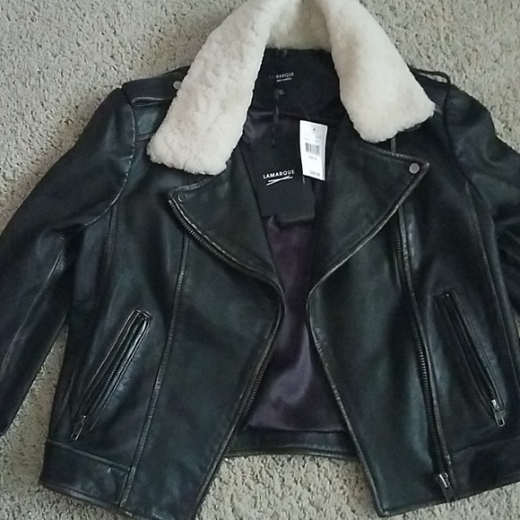LAMARQUE 100% leather biker jacket - Picture 2 of 8